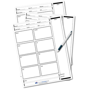 Nurse Report Sheet (Portrait Style - 1 Patient Per Sheet)